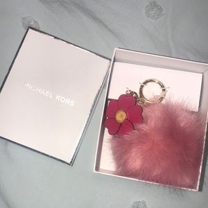Michael Kors Puffball Keychain